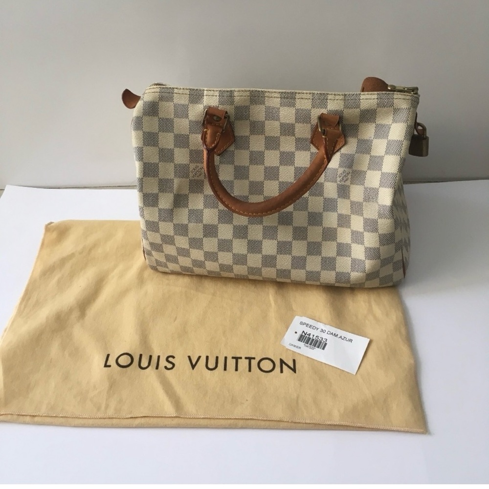 Authentic Louis Vuitton Damier Azur Speedy
